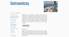 Desktop Screenshot of gastronomiczny.biz